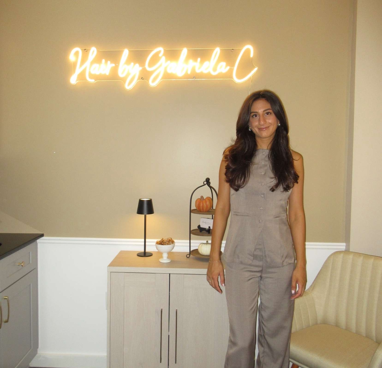 Gabriela at work
